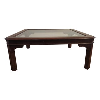 Drexel Heritage Chippendale 'Carleton Cherry' Coffee Table - (4 Piece Set Available) 1990 For Sale