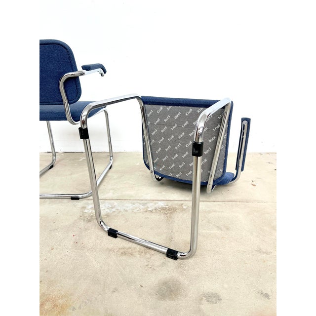 B64 Cesca Armchairs by Marcel Breuer for Knoll, 1980s, Set of 2 For Sale - Image 6 of 18