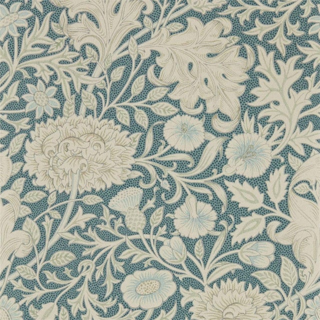 Morris & Co Double Bough Wallpaper in Slate Blue For Sale
