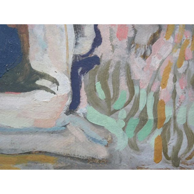 Modern Vladimir Glushenkov, Mom, Double Sided Oil on Cardboard, 1976 For Sale - Image 3 of 5