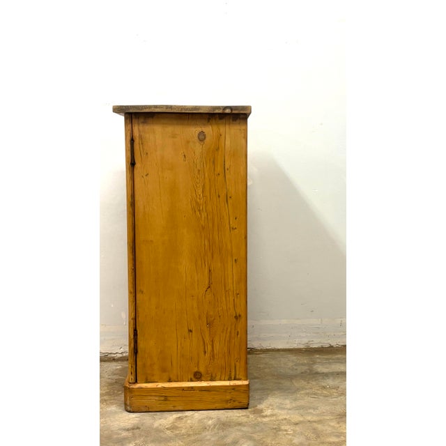Antique English Pine Pot Cupboard Nightstand For Sale - Image 9 of 9