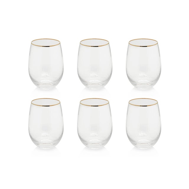 2020s Optic Stemless All Purpose Glasses, Set of 6 For Sale - Image 5 of 5
