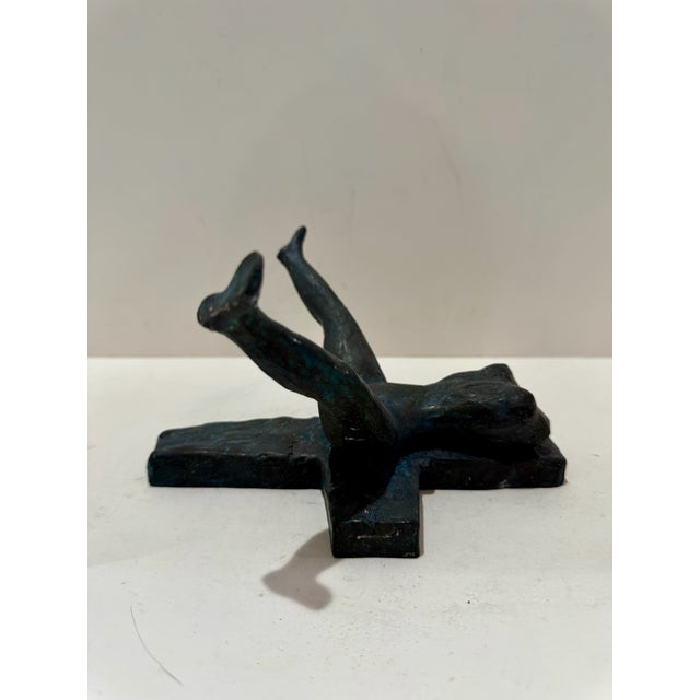 Figurative 1960s Larry Mohr Bronze Erotic Nude Sculpture Signed From Artist Estate For Sale - Image 3 of 9