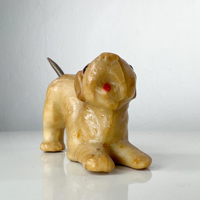 1940s Folk Art Vintage Dog Castile Soap Sculpture Carving For Sale - Image 11 of 11