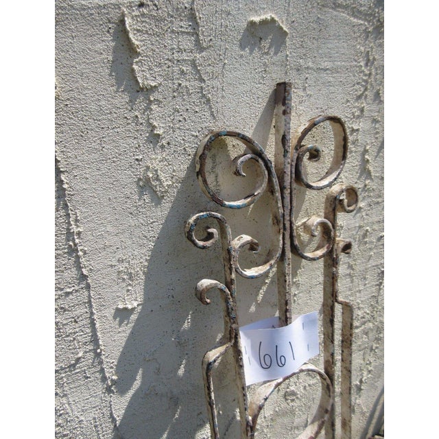 Early 21st Century Antique Victorian Iron Architectural Salvage Door For Sale - Image 5 of 5
