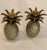 Metal Vintage Boho Chic Brass Pineapple Candlestick Holders - A Pair For Sale - Image 7 of 11