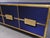 Contemporary Sideboard with Blue Grisinato Glass and Brass Trim from Justfurnituress SRL For Sale - Image 3 of 7