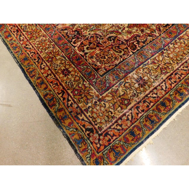 Antique Persian Kerman Lavar Rug For Sale - Image 9 of 13
