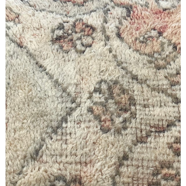 Vintage Fleur De Lis Wool Pouf For Sale - Image 6 of 8