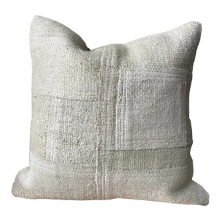 Vintage Hemp Patchwork Pillow Cover For Sale