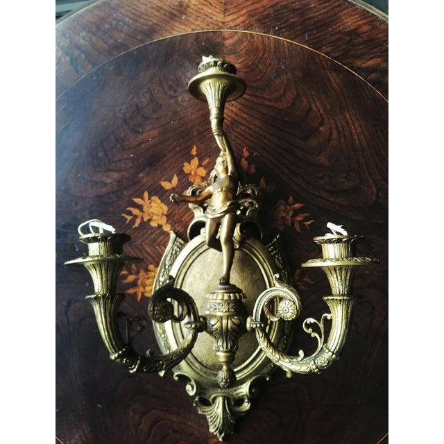 Bronze Cherub Sconces, 1930s, Set of 2 For Sale - Image 13 of 14