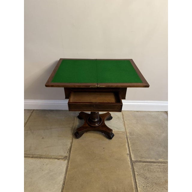 Antique Victorian Mahogany Freestanding Games Table, 1860 For Sale - Image 3 of 10