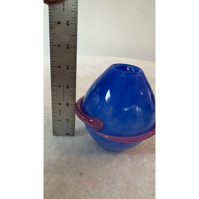 1990s Art Glass Vase by Maui-Based Studio, Hot Island Glass For Sale - Image 5 of 5