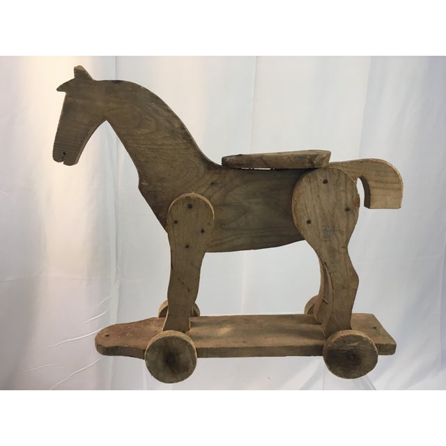 19th Century Wooden Hand Crafted Horse Toy Chairish