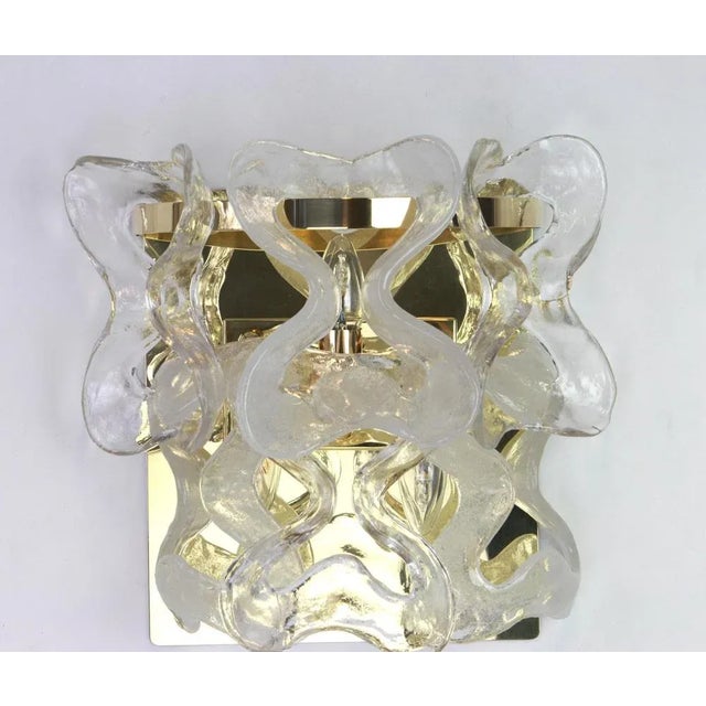 1960s Large Murano Glass Wall Sconce by Kalmar Modell Catena, Austria, 1960s For Sale - Image 5 of 6