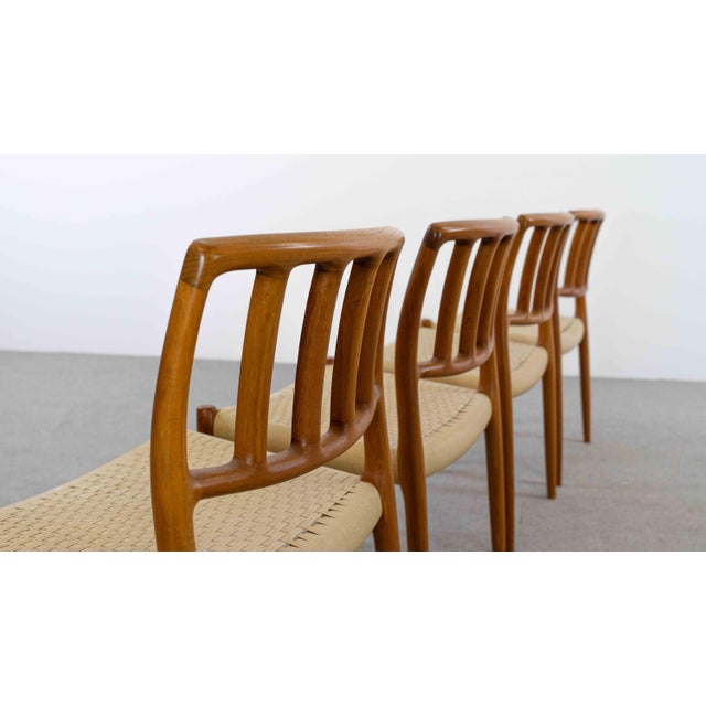 Vintage Danish Teak Chairs by Niels O. Möller, 1970s, Set of 4 For Sale - Image 13 of 18