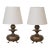 Pair of French Antique Metal Table Lamps For Sale