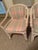 1980s Rattan Dining Table W/4 Rolling Chairs - Set of 6 McGuire Furniture For Sale - Image 13 of 16