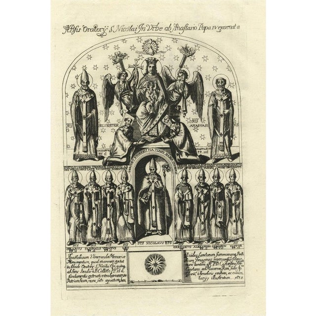 Mid 18th Century Roman Bishops, 1742, Paper For Sale - Image 5 of 5