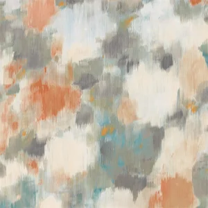 Harlequin Exuberance Wallpaper in Tangerine/Sepia - a Sample