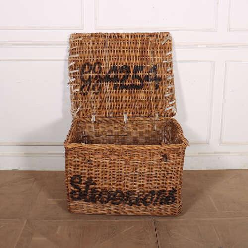 English Wicker Log Basket, 1890s For Sale - Image 9 of 10