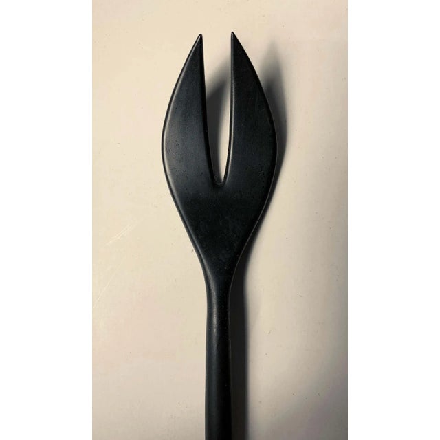 Herbert Krenchel Vintage Herbert Krenchel Salad Serving Utensils- a Pair For Sale - Image 4 of 6