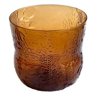 1960s Arabia Finland Glass Fauna Bowl by Oiva Toikka For Sale