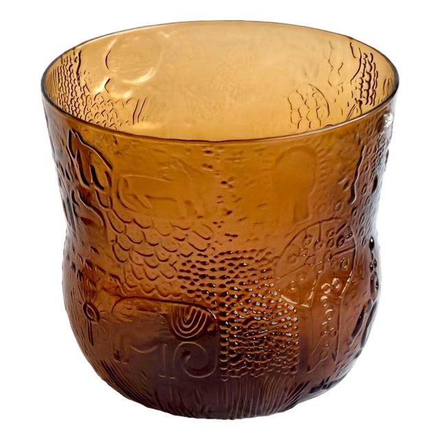1960s Arabia Finland Glass Fauna Bowl by Oiva Toikka For Sale