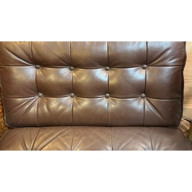 Vintage Barcelona Style Chrome and Leather Chair For Sale - Image 12 of 12