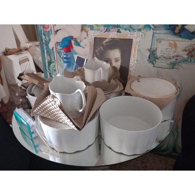1970s New 1970s Porcelain White, Called White Gold - Set of 29 Pieces For Sale - Image 5 of 18