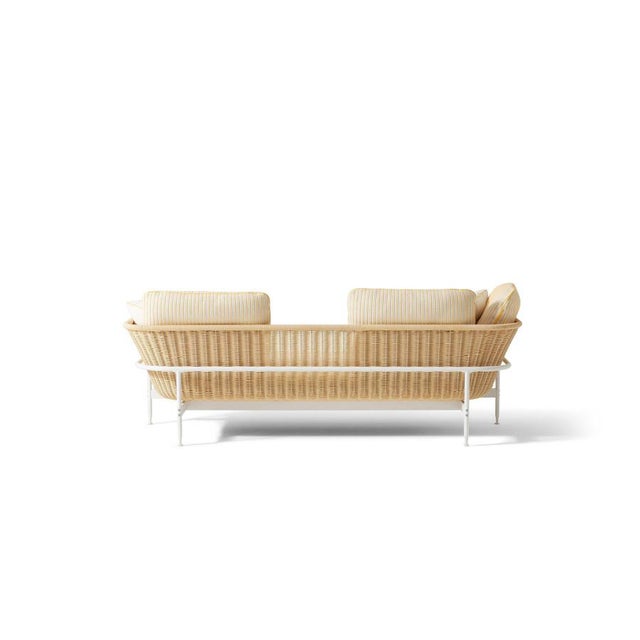 Esosoft Outdoor Sofa in Rattan and Stainless Steel by Antonio Citterio, Italy For Sale - Image 3 of 10