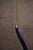 Blue Murano Round Blue Glass and Brass Pendant Light, 1960 For Sale - Image 8 of 11