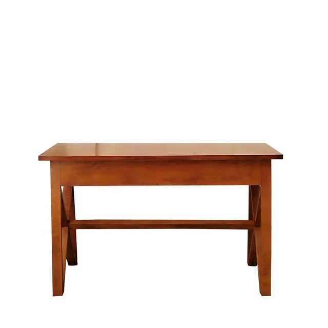 Wooden Console Table with Lifting Top, Italy 1960s For Sale - Image 3 of 8