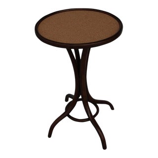 Early 20th Century Early Thonet Style Pedestal Table With Cork Top For Sale