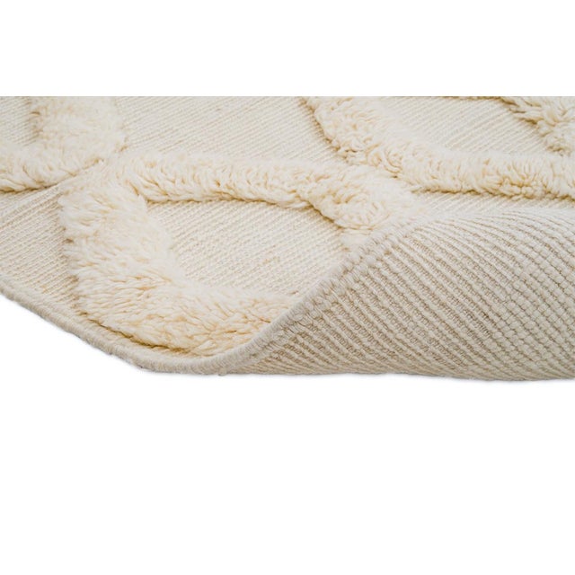 Hand-Knotted Wool Rug by Azele Studio For Sale - Image 4 of 12