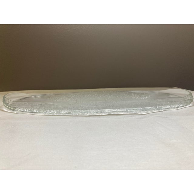 Early 21st Century Walther Glass Platter With Nature Scene Etching For Sale - Image 9 of 13