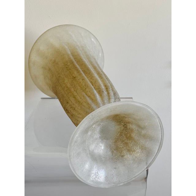 Mid 20th Century Italian Scavo Glass Vase For Sale - Image 12 of 12