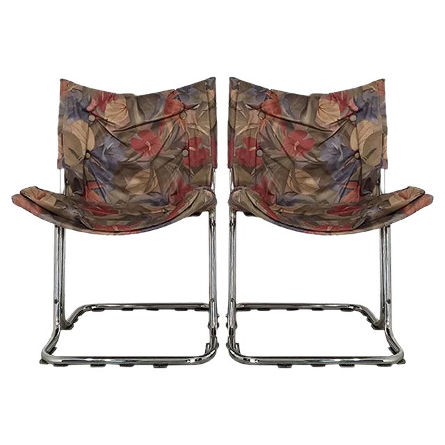 Set of Vintage Desk Chairs from Saporiti Italia, 1970s For Sale