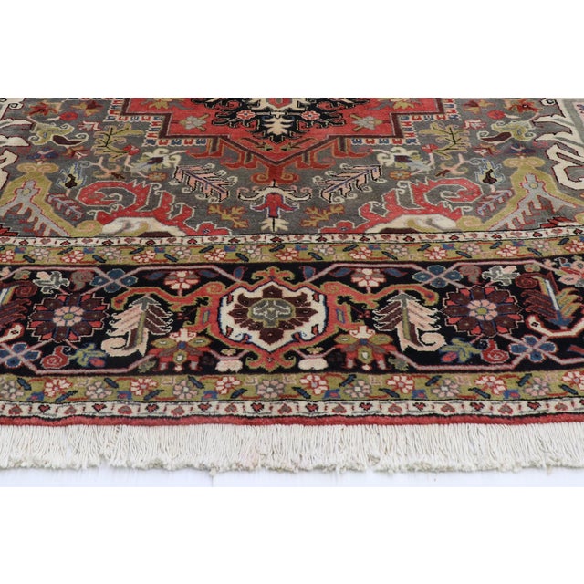 Vintage Persian Heriz Rug - 12'09 X 19'05 For Sale - Image 10 of 12