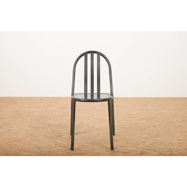 Model No. 222 Chair with Black Lacquered Tubular Steel from Robert Mallet Stevens For Sale - Image 6 of 13