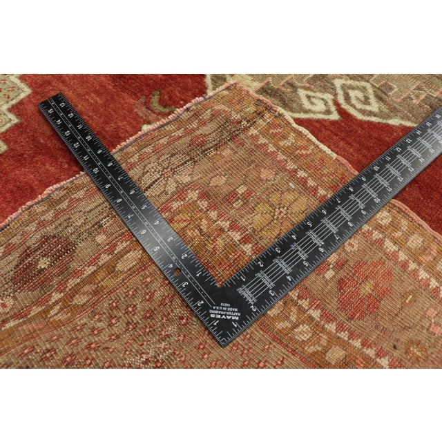 Mid 20th Century Vintage Turkish Oushak Runner - 3′8″ × 10′10″ For Sale - Image 5 of 10