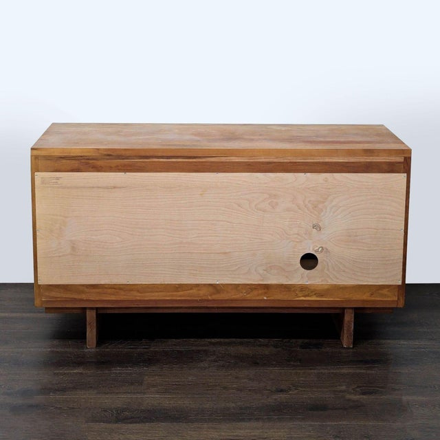 Room & Board Cherry Wood Sideboard With Glass Cabinet Door and Drawers For Sale In San Francisco - Image 6 of 11