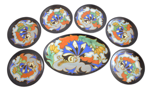 Vintage Ceramic Bowls from Gouda, Set of 7