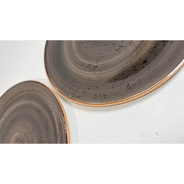 Contemporary Steelite Performance Craft Coupe Plates in Porcini Set of 2 11.75” For Sale - Image 3 of 11