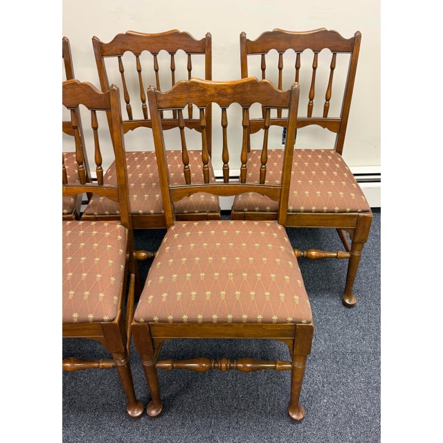 English Late 20th Century Pennsylvania House Solid Cherry Dining Chairs - Set of 5 For Sale - Image 3 of 12