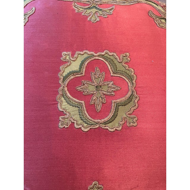 Pair of Decorative Silk Pillows With Trim For Sale In Washington DC - Image 6 of 6