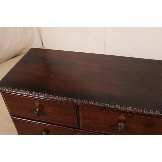Antique British Colonial Rosewood Chest For Sale - Image 9 of 12