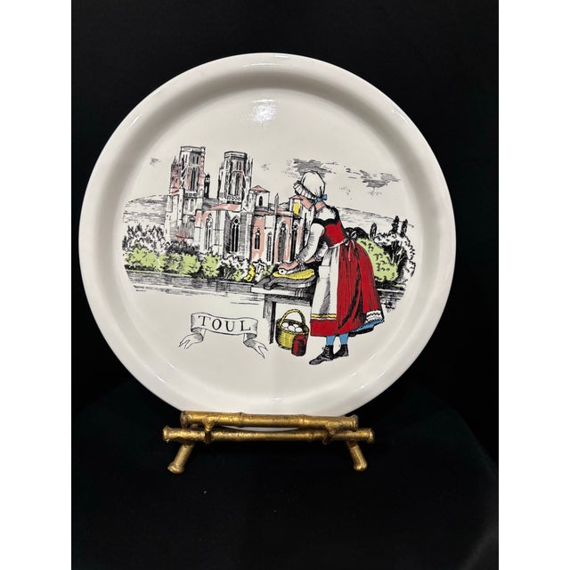 17th Century 17th Century Set of 6 Salins France Quiche Lorraine 9 1/4” Plate Nancy Metz Toul Epinal (#Pa) For Sale - Image 5 of 18