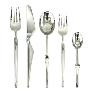 Mepra Ergonomica 5-Piece Flatware Set For Sale