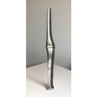 Aharon Bezalel, Aharon Bezalel Israeli Modernist Sculpture 2 Parts Minimalist Aluminum or Steel, 1979 For Sale